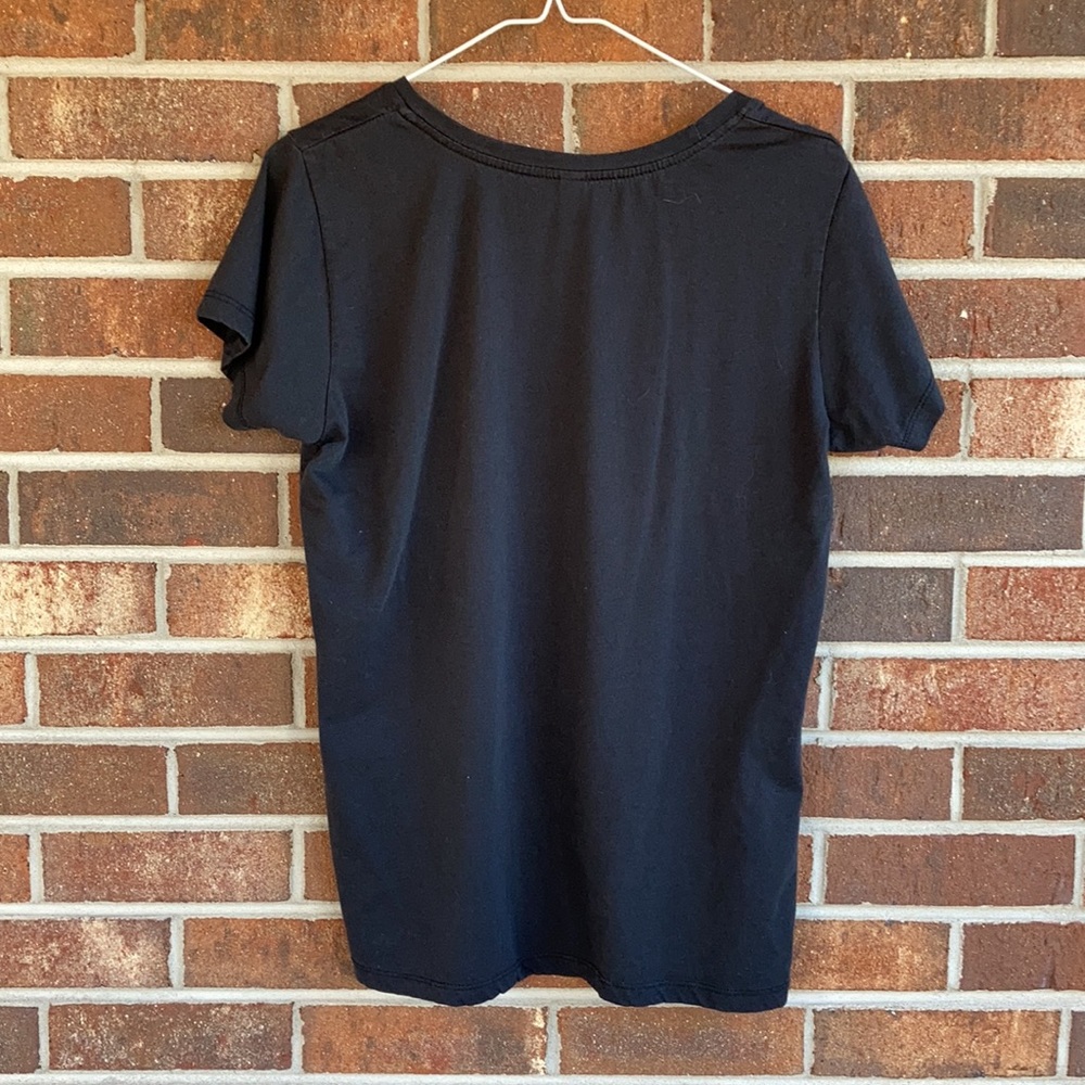 Enza Today will be great Scoop neck black top L - Picture 5 of 5
